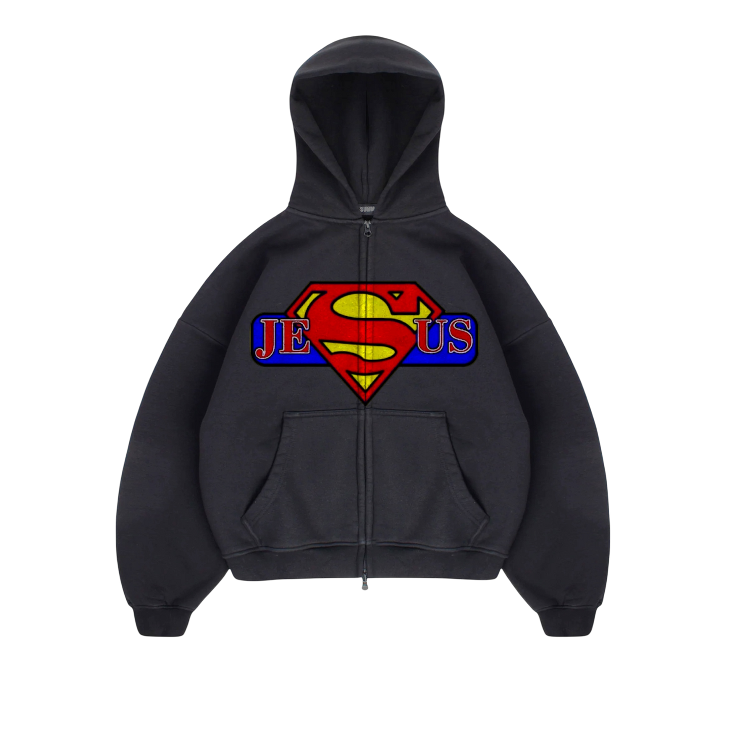 “Jesus-Man” Zip Up Hoodie