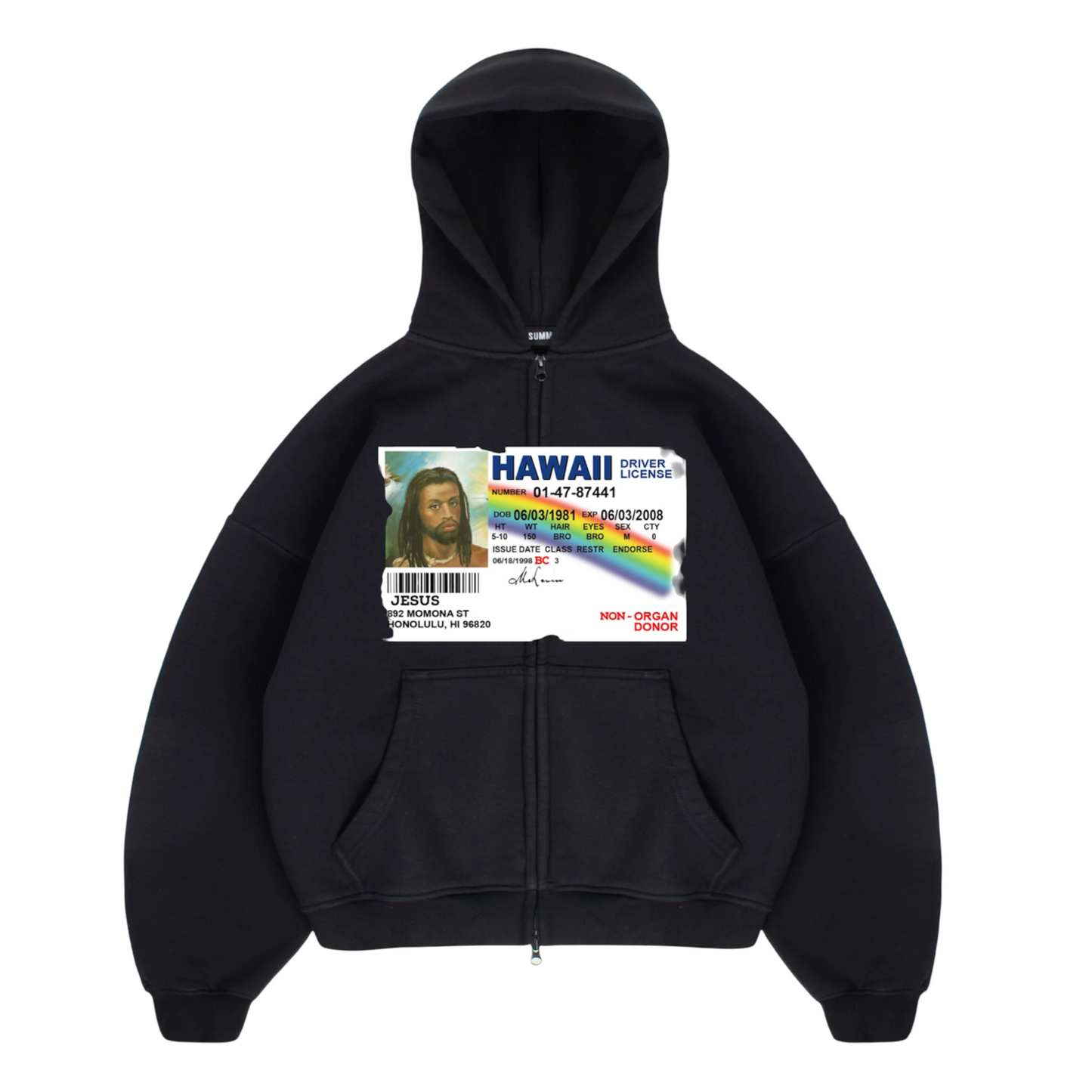 “Jesus I.D” Zip Up Hoodie