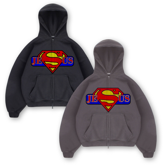 “Jesus-Man” Zip Up Hoodie