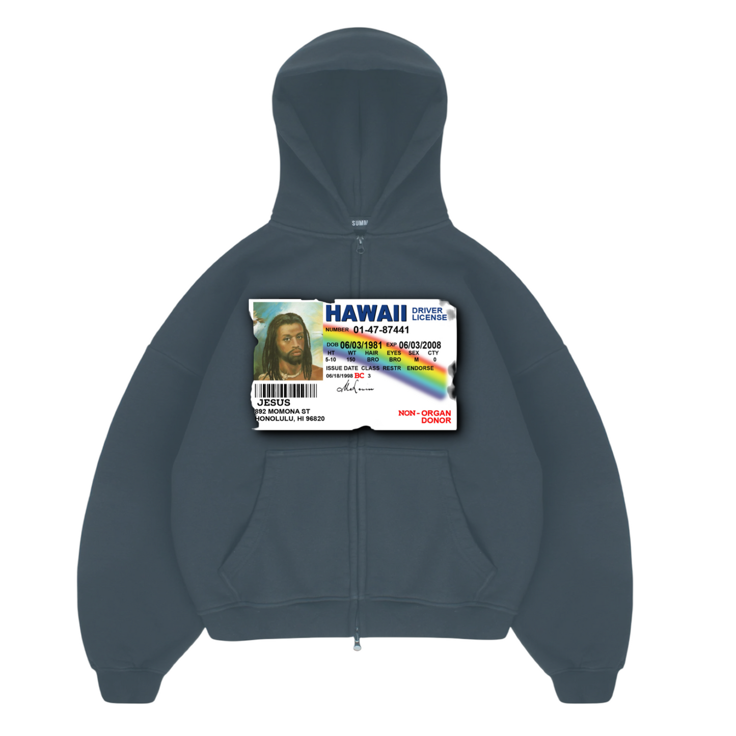 “Jesus I.D” Zip Up Hoodie