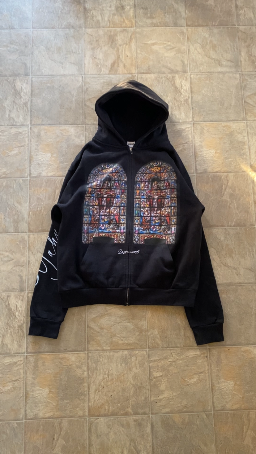 “Religion” Zip Up Hoodie