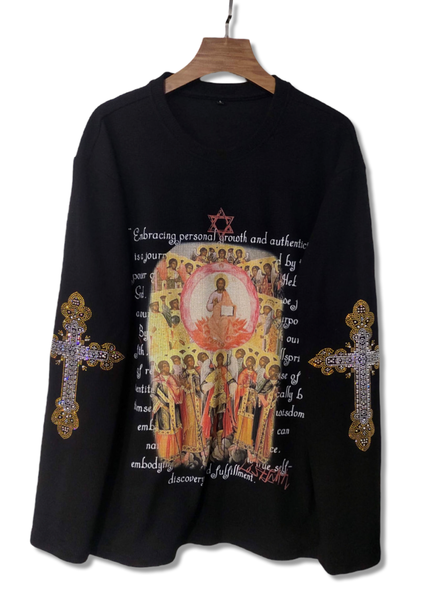 Black “Gods Depiction” LongSleeve Tee