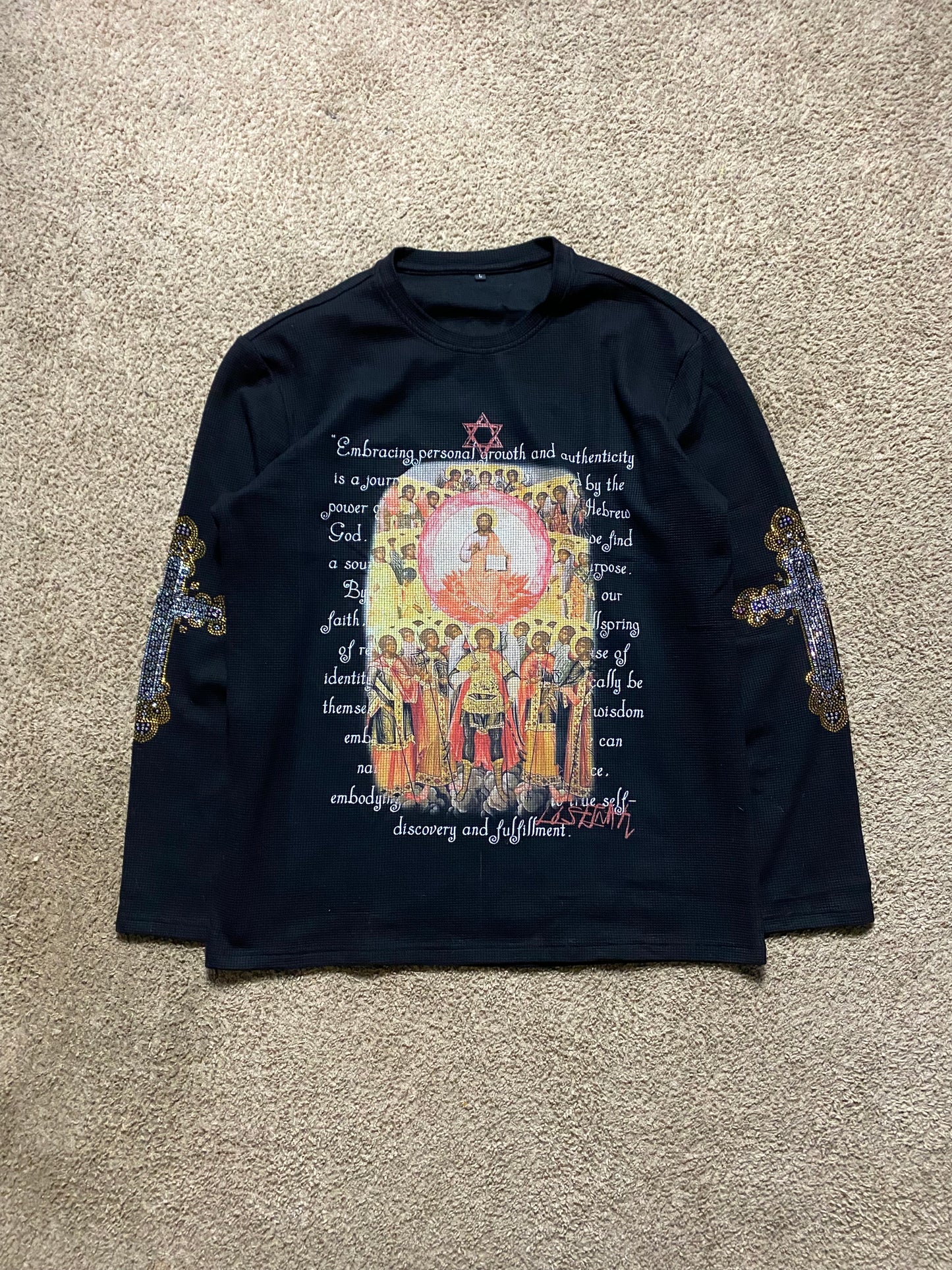 Black “Gods Depiction” LongSleeve Tee